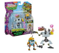 Teenage Mutant Ninja Turtles - Tortues Ninja, Figurine articulée 12 cm avec Accessoires, Mix & Match, Mechazoid, pour Les Enfants dès 4 Ans, T02013