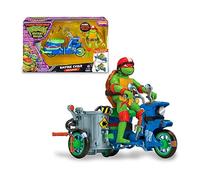 Teenage Mutant Ninja Turtles - Tortues Ninja, Véhicule avec Figurine Exclusive de 12 cm, avec Fonction Combat, Raphael, pour Les Enfants dès 4 Ans, TU8032