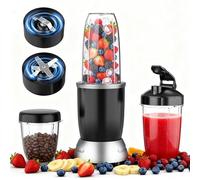 Teendow Blender 1200W, mixeur sur socle portable avec 3 gobelets à emporter | Mini-mixeur avec 3 gobelets (660/950/1100 ml), 2l en acier inoxydable, idéal pour les smoothies et les milk-shakes à emporter