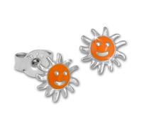 Teenie-Weenie Boucles Doreilles 7mm Boucles Doreilles Enfant En Argent 925 Sonner Orange Sdo201o