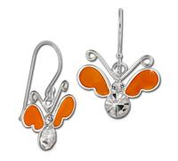 Teenie-Weenie Boucles Doreilles Boucles Doreilles Enfant Argent 3d Papillon Orange Sdo8140o