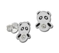 Teenie-Weenie Boucles Doreilles Enfant Boucles Doreilles Clous En Argent 925 Panda Noir Blanc Sdo8125s