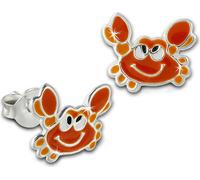 Teenie-Weenie Boucles d'oreilles enfants argent orange crabe orange Boucles d'oreilles SDO8136O