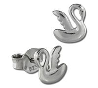 Teenie-Weenie Boucles Doreilles Pour Enfants Boucles Doreilles Clous En Argent 925 Cygne Sdo403