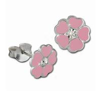 Teenie-Weenie Boucles Doreilles Pour Enfants Boucles Doreilles Clous En Argent 925 Fleurs Rose Sdo8123a