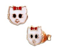 Teenie-Weenie Boucles Doreilles Tête De Chat Boucles Doreilles Enfant Argent Or Rose Sdo8169e