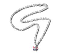Teenie-Weenie Collier Papillon Argent Rose 38cm Argent Véritable 925 Sdk01238