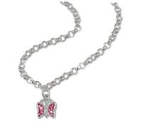 Teenie-Weenie Collier Papillon Argent Rose 38cm Argent Véritable 925 Sdk01538