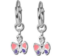 Teenie-Weenie Créoles 13mm rose violet Boucles d'oreilles Papillon Enfants D2SDO077