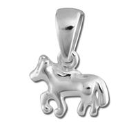 Teenie-Weenie Pendentif Chaîne Petit Cheval Argent Sterling 925r Sdh8201j