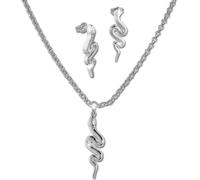 Teenie-Weenie Set de Bijoux Chaîne et Boucles d'oreilles 925 Argent Serpent Enfants SDS49123
