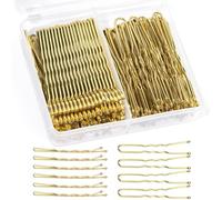 Teenitor Lot de 100 épingles à cheveux blondes et dorées, pour femme, 5,1 cm