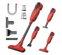 TEENO Aspirateur Traîneau 2-en-1 Sec & Humide - 1.83m³/Min Débit d'air, pour Voiture et Grande Maison - Kit Complet avec 8 Accessoires, Batterie 20V Amovible - Léger et Maniable