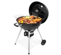 TEENO Barbecue Charbon de Bois avec Couvercle,XXL Barbecue Rond Charbon, Tiroir à Cendres, Évent Réglable,Barbecue Boule,83 cm x 71 cm x 105.5cm