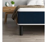 TEENO Ensemble Matelas et Sommier 120x190cm, Matelas en Mousse A Mémoire et Robuste Cadre de lit en Fer avec 9 Pieds, épaisseur 15cm,7 Zones Parfaitement logé