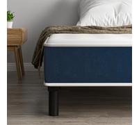 TEENO Ensemble Matelas et Sommier 90x190cm, Matelas en Mousse A Mémoire et Robuste Cadre de lit en Fer avec 9 Pieds, épaisseur 15cm,7 Zones Parfaitement logé