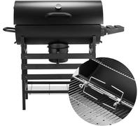 TEENO Grill XXL à Charbon de Bois, Chariot à Barbecue avec Grille à Poulet,Barbecue Charbon avec Couvercle pour le Jardin, la Terrasse, le Camping