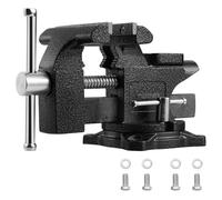 TEENO Largeur de Mâchoire 113 mm Étaux d'Établi Acier moulé, force de serrage de 2000 kg