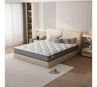 TEENO Matelas 140x190 cm Ressorts Ensaches, Matelas à mémoire de Forme et Ressorts,Matelas Ergonomique,Respirant,Hypoallergénique,Confort Ultra Moelleux,Soutien à Haut Rebond,140 x 190 x 20cm