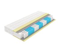 TEENO Matelas 160 x 200 cm, H3 Ressorts ensachés et Mousse, 18 cm d'épaisseur Matelas à Ressorts, ergonomie 7 Zones, Housse Amovible et Lavable, certifié Oeko-Tex, fabriqué en Europe