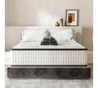 TEENO Matelas 160x200,et Parure de lit 4 pièces,Mousse 22 cm et Mousse A Mémoire Matelas,Parfait Soutien Haute Resilience Ultra Respirante,réversible à Deux Faces