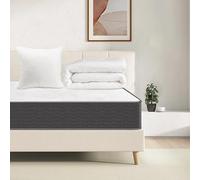 TEENO Matelas 160x200CM avec Couette+Oriellers | Luxe Mousse à mémoire Épaisseur 14 cm Gel Mousse HR Confort Équilibré