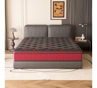TEENO Matelas 30 cm, Matelas à Ressorts, 140x190 cm, Mousse à Mémoire de Forme, Zonage Ergonomique 7 Zones, Ressorts Ensachés, Hybride,Multifonctionnel, Respirant et évacuant l'humidité (140-190-30)