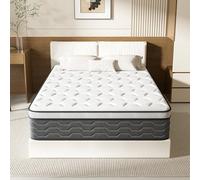 TEENO Matelas 90x190 cm Ressorts Ensaches, épaisseur de 30CM - Matelas à Ressorts ensachés et à mémoire de Forme，Ergonomique,Respirant,Confort Ultra Moelleux,Soutien à Haut Rebond, 90 x 190 x 30cm