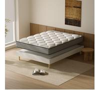TEENO Matelas à ressorts 140x190cm+Sommier, Matelas Ressorts Ensachés Hybrid,Sommier Tapissier de protection Épais 20cm