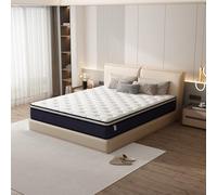 TEENO Matelas à Ressorts ensachés, 25cm d'épaisseur, Matelas à Ressorts ensachés 7 Zones, Trois Faces, Douceur Moyenne, Confort et respirabilité, Anti-bactérien et Anti-acarien (90x190x25cm)