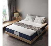 TEENO Matelas en Ressorts Mousse polyuréthane et 22CM mémoire de Forme (140x190x22cm)