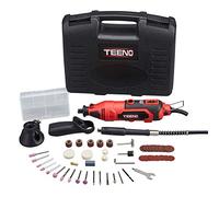 Teeno Outil multifonction, outil rotatif avec 80 accessoires, mini perceuse avec vitesse variable pour graver, couper, perceuse, etc