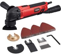 TEENO Outil oscillant 300W, avec 11 accessoires, 15000-23000 tr/min, 6 vitesses pour couper, sculpter, etc.