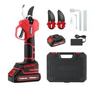 TEENO Sécateur Électrique Sans Fil Brushless,1 * 2000mAh Batteries,Professionnel Sécateur Lame Convient Pour Les Jardins, Les Branches