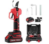 TEENO Sécateur Électrique Sans Fil Brushless,1 * 2000mAh Batteries,Professionnel Sécateur Lame Convient Pour Les Jardins,Les