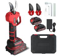 TEENO Sécateur Électrique Sans Fil Brushless,2 * 2000mAh Batteries,Professionnel Sécateur Lame Convient Pour Les Jardins,Les