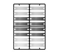 TEENO Sommier 140x190 | Cadre de Lit avec 7 Pieds | 2x8 Lattes Confortables de 150 mm | Montage Rapide | Sommier Lattes 140x190cm Stable et Résistant pour Adulte