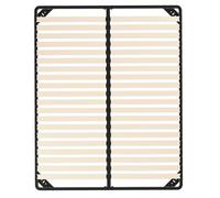 TEENO Sommier 2x18 Lattes - Lit avec Sommier à Lattes sans Pieds et avec 1 Pied Ajustable - sans Box-Spring - Livré en 2-5 Jours (140x190cm)