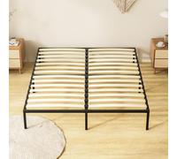 TEENO Sommier 140x190, Sommier à Lattes avec 9 Pieds, 2x14 Lattes, Cadre de Lit 140x190 avec Sommier, 26cm de Hauteur, Structure Solide et Montage Facile