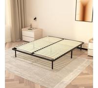 TEENO Sommier à Lattes 160 * 200,Hauteur 29CM,avec 2 * 18 Lattes,9 Pieds de lit,Sommier à Lattes lit pour Adulte et Enfant en Bois(PK02-QC, 160 * 200)