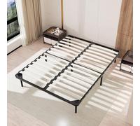 TEENO - Sommier 160x200cm avec 9 Pieds - 2x14 Lattes - Lit avec Sommier à Lattes pour Adulte - Résistant et Confortable