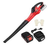 TEENO Souffleur de Feuilles sans Fil 20V - 80 m/s (288 km/h) Haute Vitesse, Batterie 3.0Ah Incluse, Léger 2.45 kg, Poignée Antidérapante pour Jardin, Terrasse, Atelier