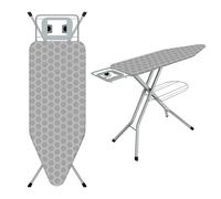 TEENO Table à Repasser Pliable 120 x 45 cm(Gris nid d'abeille)
