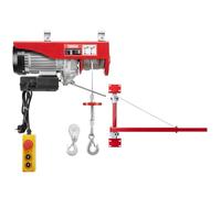 TEENO Treuil Electrique et Bras de support de palan électrique,Chevre de Levage 220v 1450W,Capacité de Charge 200-800 kg Treuil câble Fixation orientable Accessoire Levage Potence.