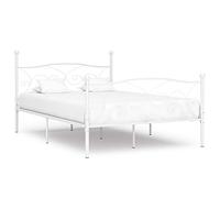 Teenpull 1. Design stable et confort Ce cadre de lit en métal blanc est conçu pour les matelas de 140 x 200 cm et offre un maintien optimal avec ses lattes robustes en contreplaqué pour un