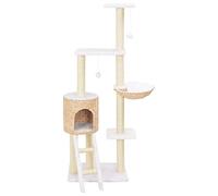Teenpull Arbre à Chat en herbiers Marins avec griffoirs en sisal, Maison Confortable, échelle et Plates-Formes d'observation, Meuble pour Grimper, Jouer, Dormir et se Reposer en intérieur