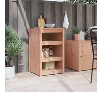 Teenpull Armoire de cuisine avec étagère marron aspect chêne, 55 x 55 x 92 cm, en pin massif, moderne, armoire de rangement, buffet, pour cuisine, salle à manger, maison