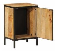 Teenpull Armoire de Salle de Bain Bois Massif manguier et Fer 40x30x60cm Meuble de Rangement Pratique pour Salle d'eau, Cabinet de lavabo, Ensemble mobilier de Salle de Bain Flottant