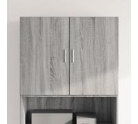 Teenpull Armoire Murale Sonoma Gris en Bois d'ingénierie 80x42,5x64 cm, Meuble Buffet avec Rangement, Buffet Cabinet pour Cuisine et Salon, Buffet Table avec Espace de Stockage