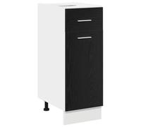 Teenpull Armoire Suspendue avec tiroir en Bois d'ingénierie chêne Noir 30 x 46 x 81,5 cm Meuble de Cuisine Rangement Buffet Cabinet Pantry pour Stockage organisé et Durable